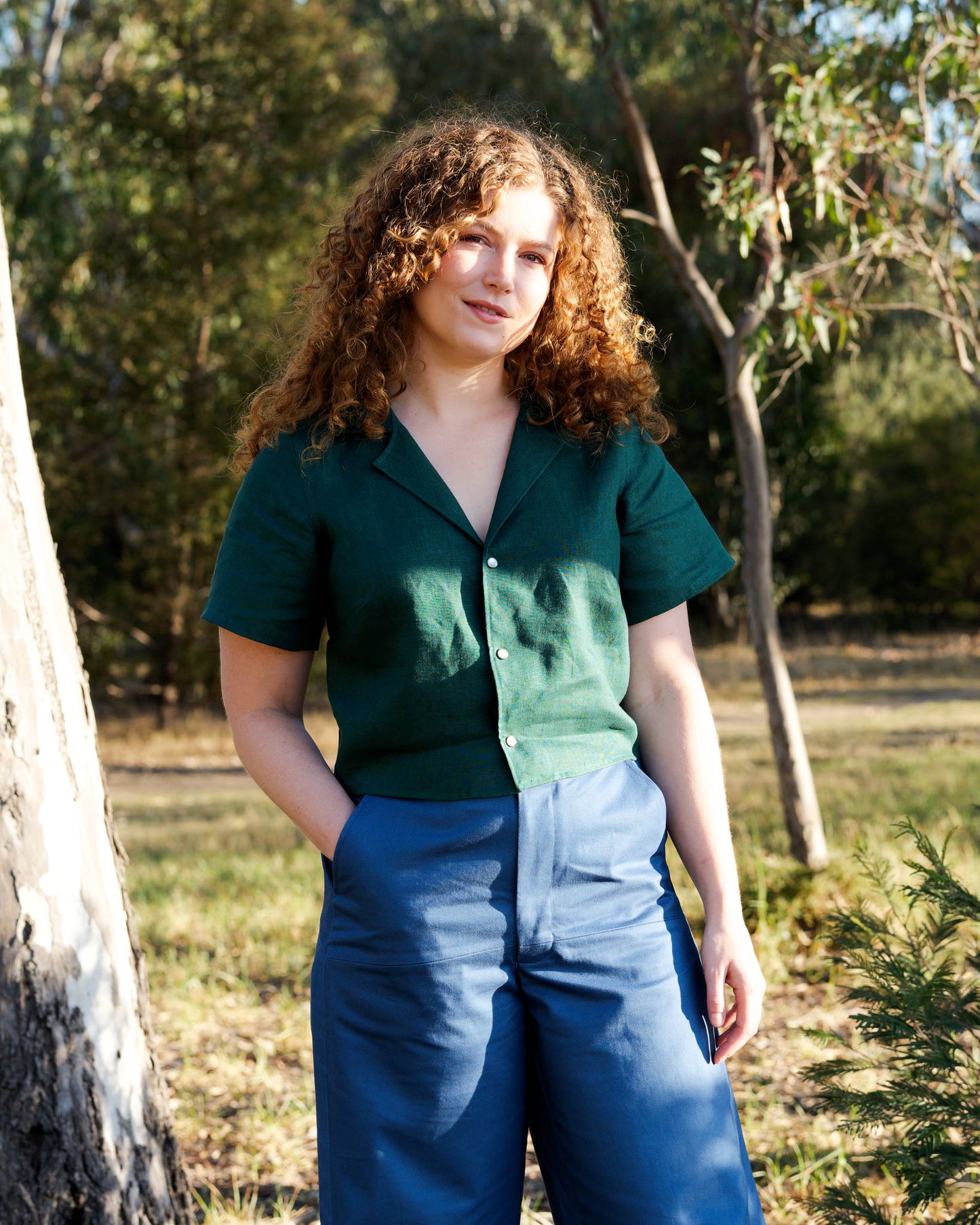 Magpie Short Sleeve Blouse