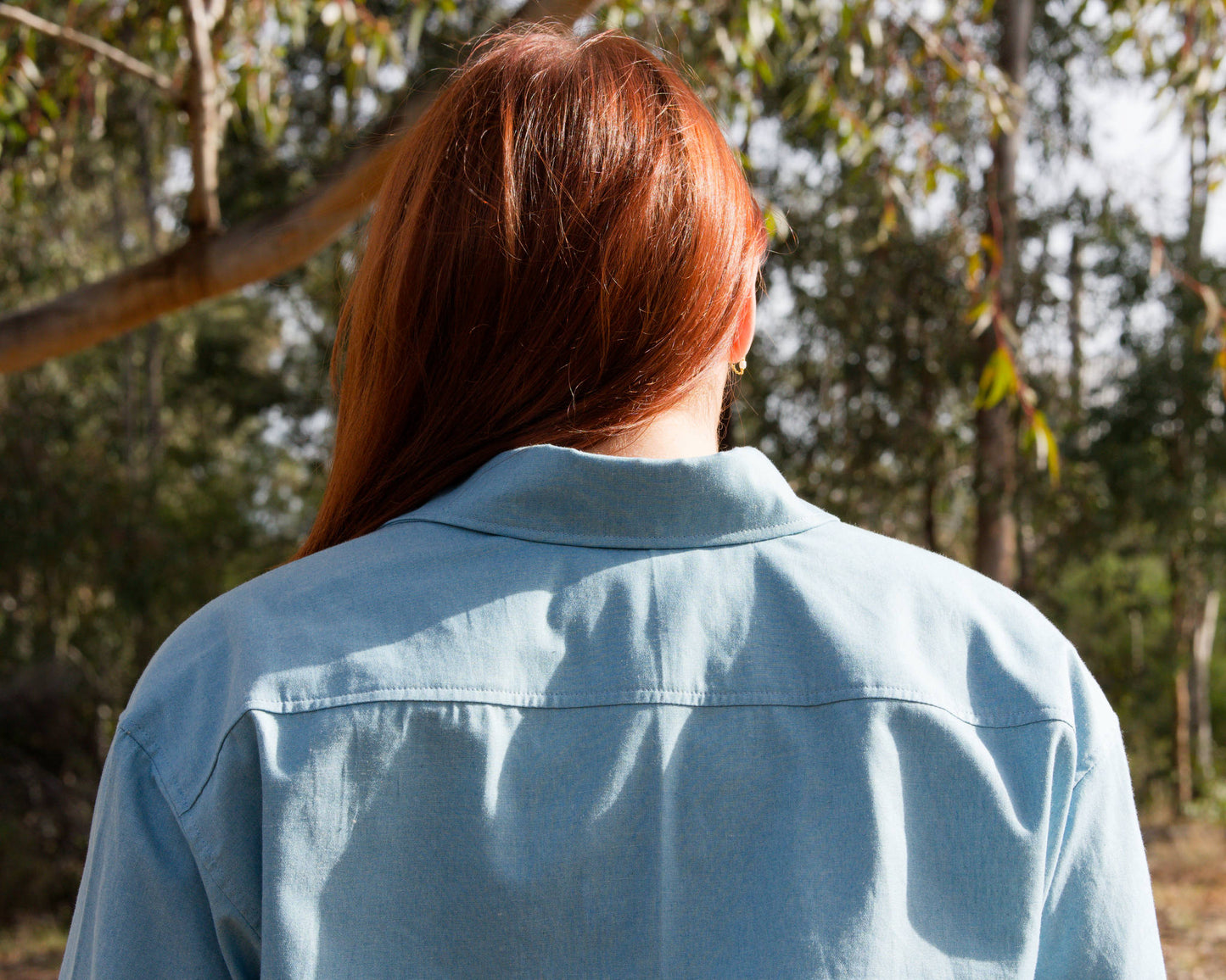 Forgetmenot Denim Long Sleeved Overshirt