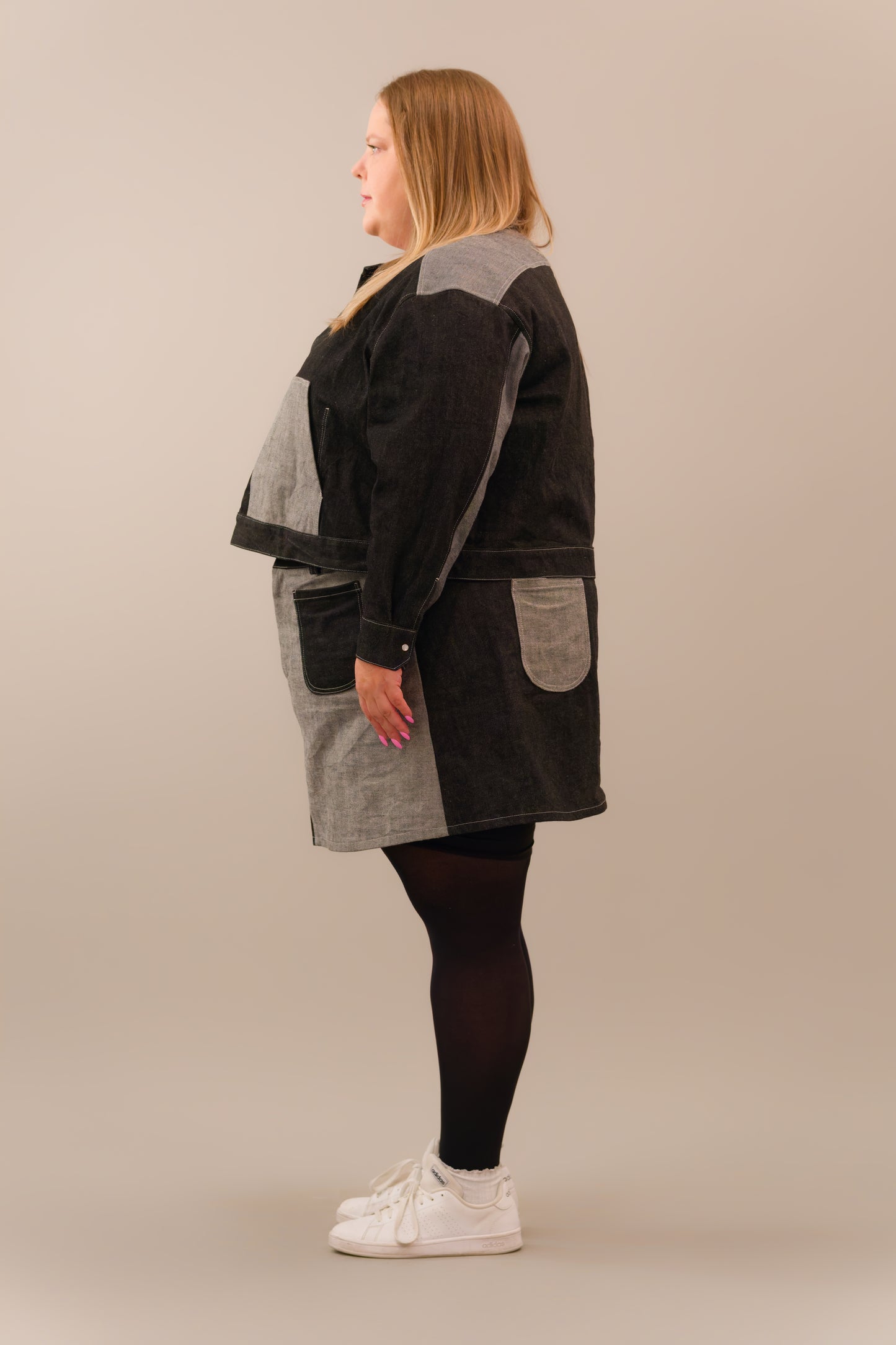 "Raven" Two-Tone Skirt