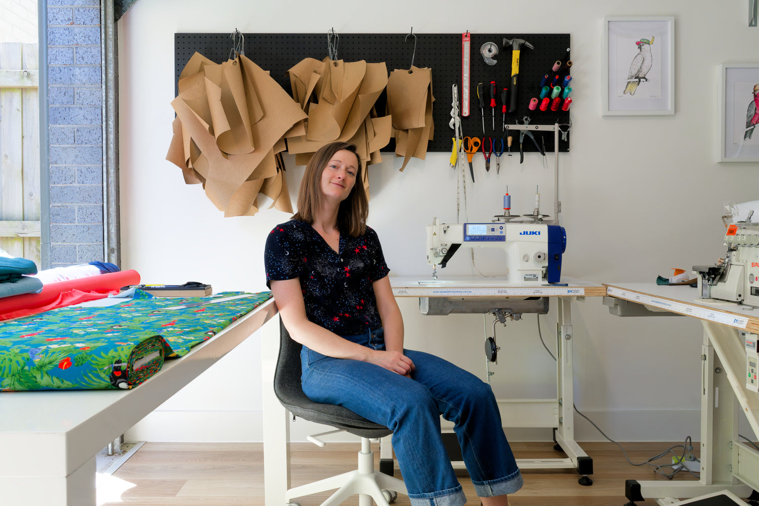 Less Common sewing studio with tailor Rachael