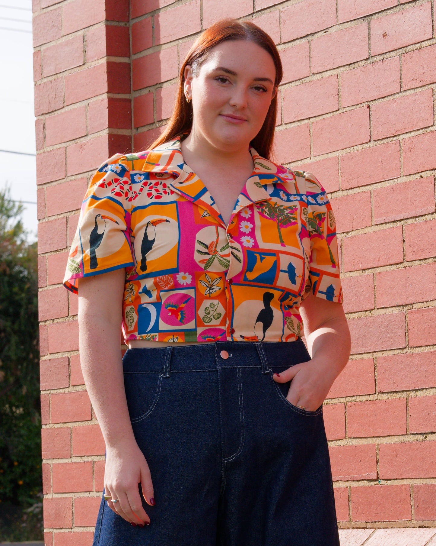 Currawong Puffed Sleeve Blouse