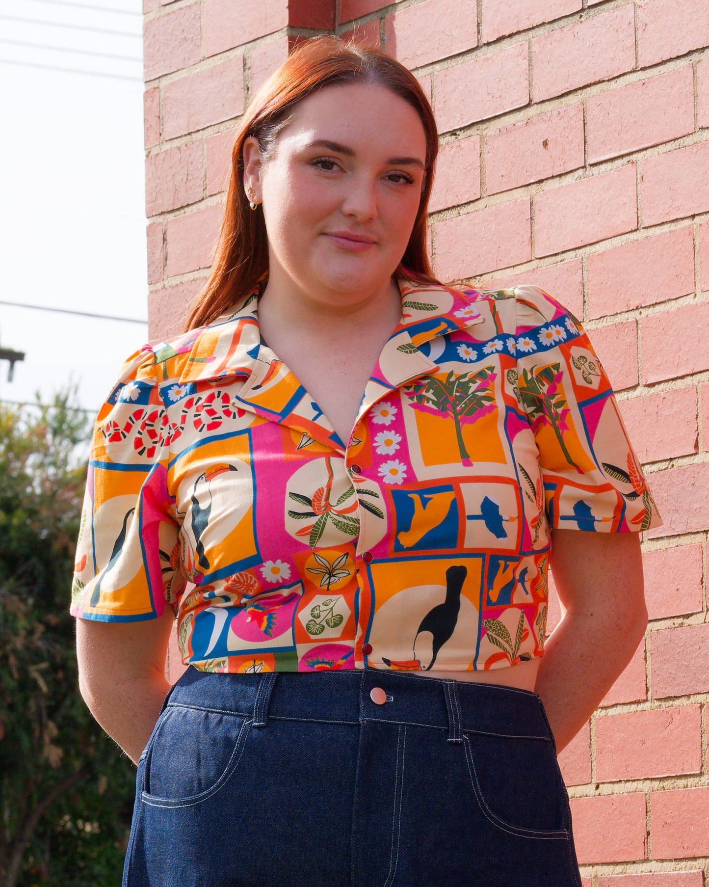 Currawong Puffed Sleeve Blouse