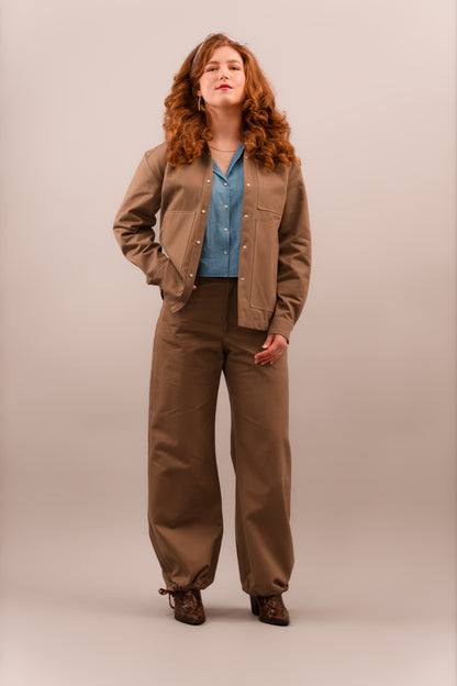 Khaki Denim Chore Jacket