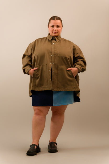 Khaki Denim Chore Jacket