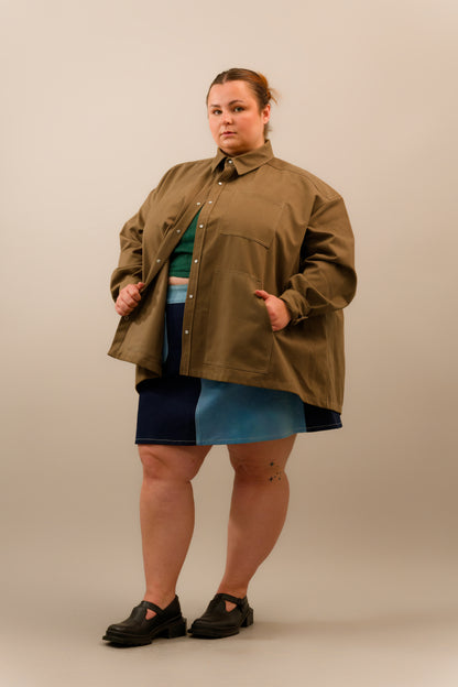 Khaki Denim Chore Jacket