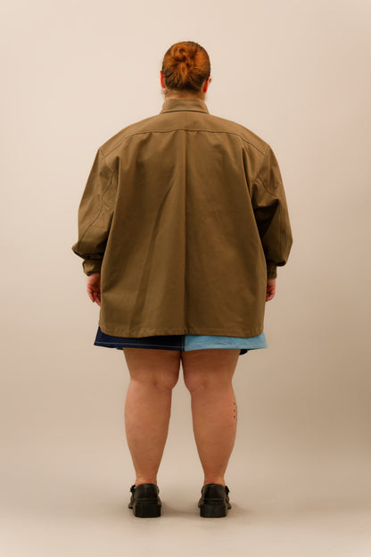 Khaki Denim Chore Jacket