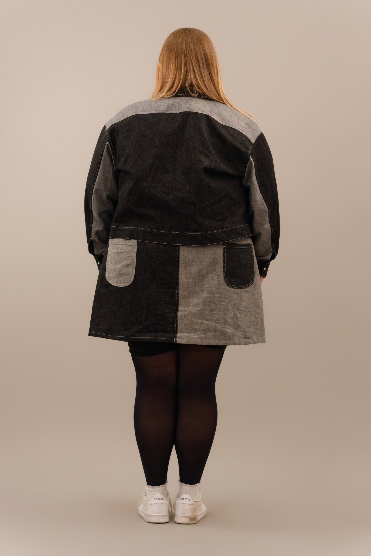 "Raven" Two-Tone Skirt