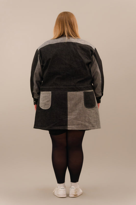 "Raven" Cropped Jean Jacket