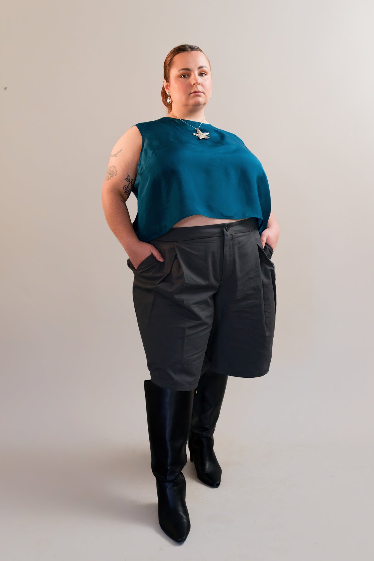 "Wombat" Pleated Shorts