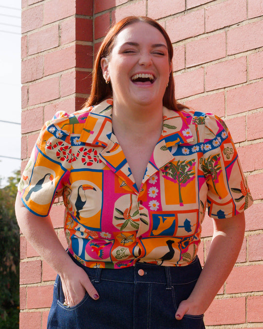 Currawong Puffed Sleeve Blouse